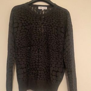John + Jenn long sleeve mesh sweater